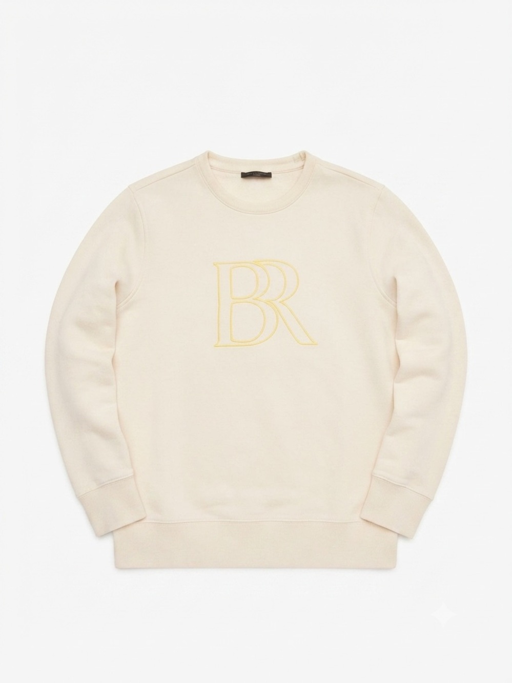 Banana Republic Cream Off-White Embroidered Sweatshirt Size Small